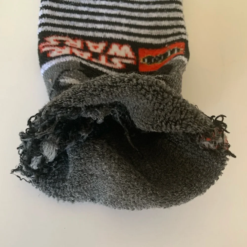 Lego Star Wars No Show Slipper Socks Darth Vader Black White Red